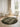 Tapis à poils courts Prisma vert foncé rond
