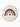 Kinderteppich Regenbogen Creme Bunt Rund
