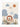 Tapis pour enfants lavable Lionel Crème Multicolore